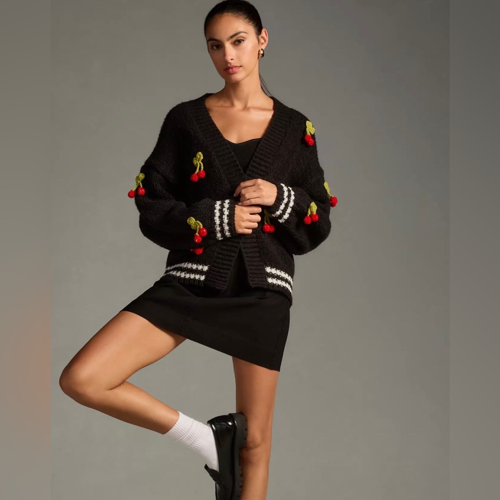 Durango 3D Fruit Varsity Cardigan Sweater